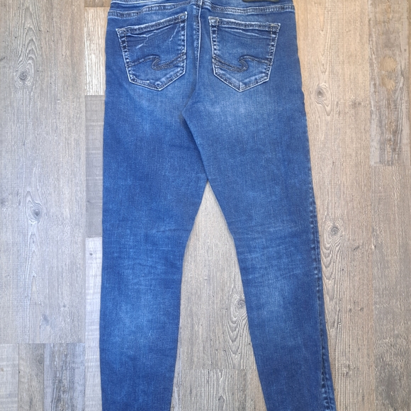 Silver Jeans Classic Blue Mid Ankle Skinny Jeans | Size W25xL27 - Picture 4 of 5
